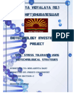 Biotechnology Investigatory Project
