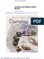 Full Download Operating Systems 3rd Edition Deitel Solutions Manual