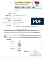 SPC - Petroperu Lote Vi - Nº001 - 2023: Servicios Petroleros Y Conexos S.R.L. Certificado de Inspeccion