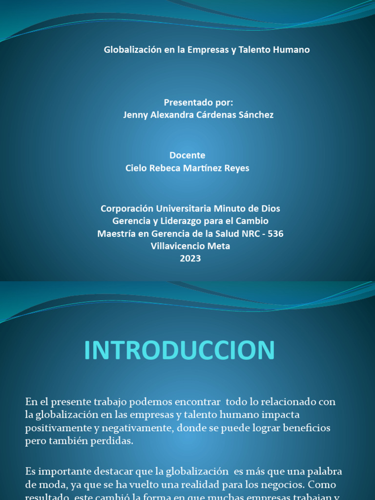 Impacto de la Globalización en Empresas | PDF | Business | Mercado ...