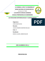Agroclimatologia Informe de Practica Andrei