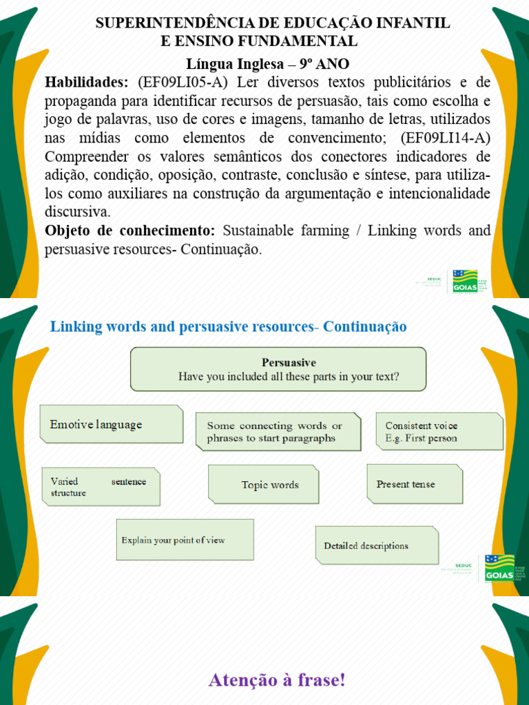 Linking Words e Persuasão em Inglês | PDF | Publicidade | Comunicação ...