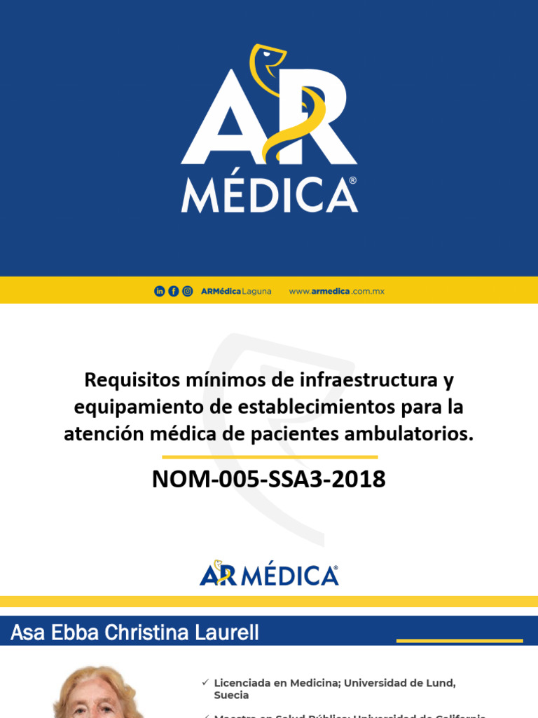 Nom 005 Ssa3 2018 | PDF | Hospital | Cuidado de la salud