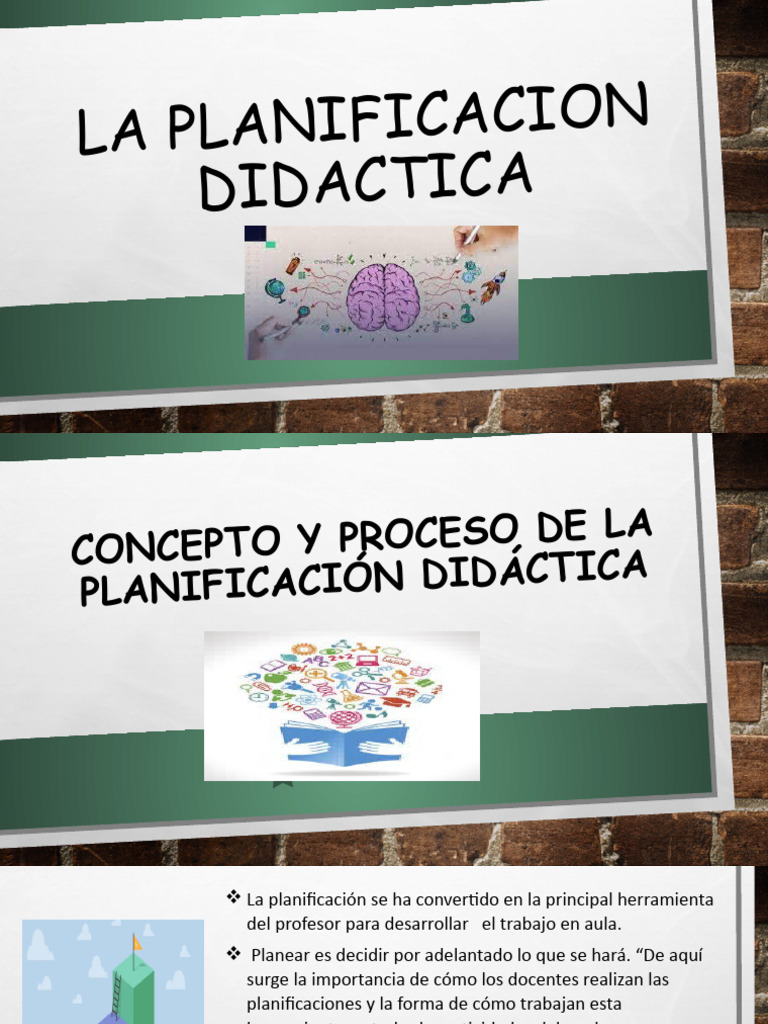La Planificacion Didactica | PDF | Plan de estudios | Planificación