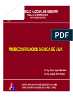 Microzonificación Sísmica de Lima