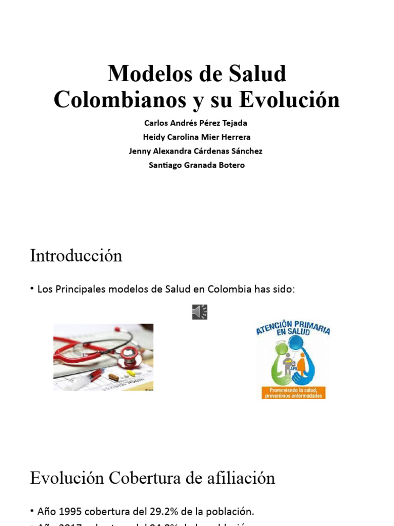 Evolución del Modelo de Salud en Colombia | PDF | Planificación
