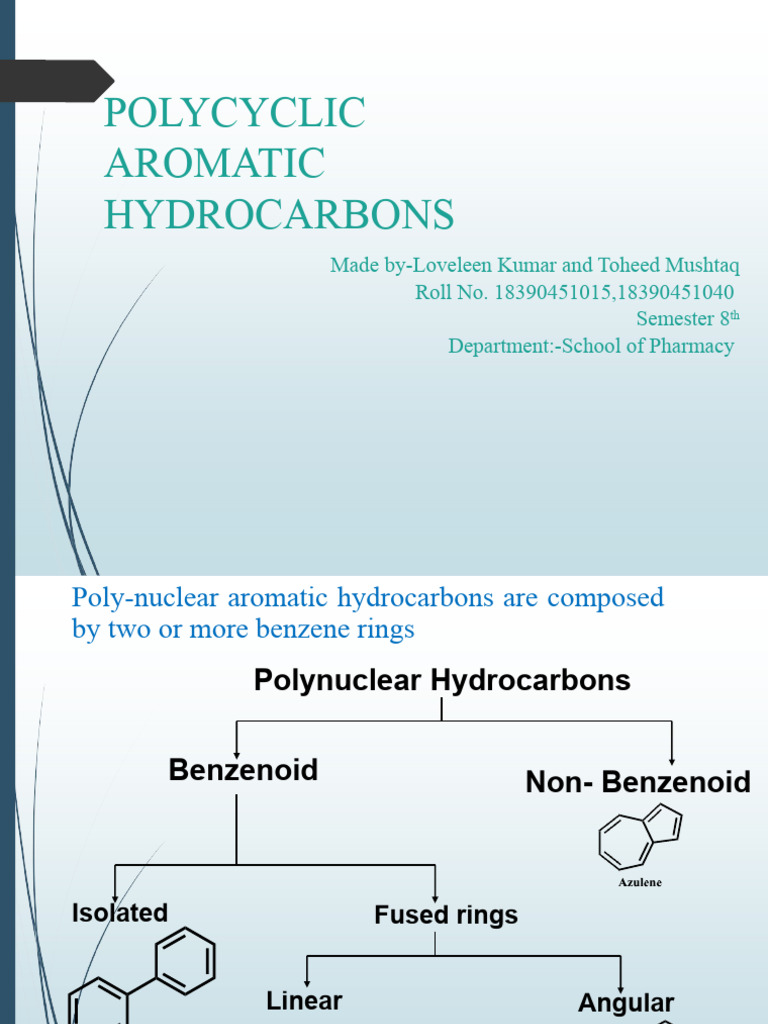 Polynuclear Aromatic Hydrocarbons Overview | PDF | Aromaticity | Benzene