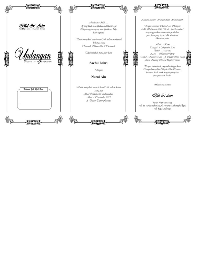 Dokumen Tips Contoh Undangan Nikah F4 Pdf
