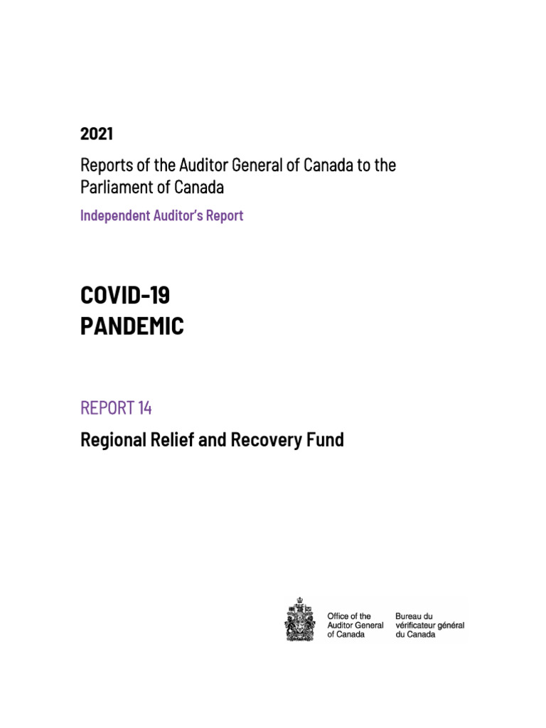 Oag rrrf audit report nov 2021 pdf audit economies