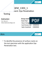 Dye Penetration Test