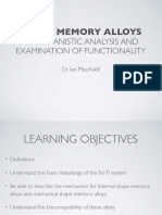 Lecture 6 - Shape Memory Alloys 2022