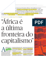 A Africa É A Última Fronteira Do Capitalismo - Entrevista Achille Mbembe