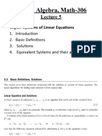 Linear Algebra Lecture 5