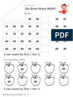 Teacher Math Worksheet, Counting by 5's and 10's