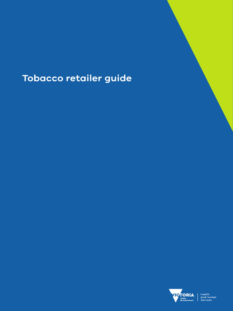Tobacco Retailer Guide PDF PDF Identity Document Cigarette