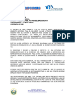 Discurso Sanción y Publicación Del Tratado de Libre Comercio. Fecha 25 de Enero de 2005.