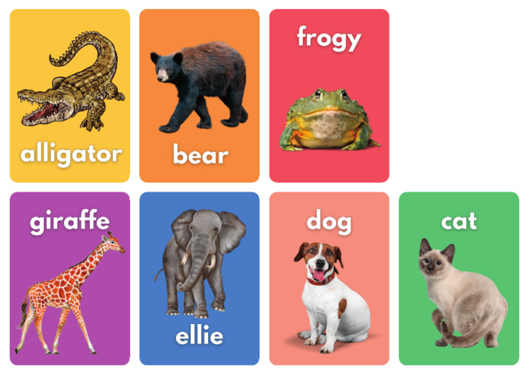 Learn The Music Notes Flashcard Sheets (Animal Collection) | PDF