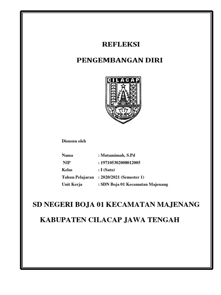 Refleksi Pengembangan Diri Guru SD | PDF
