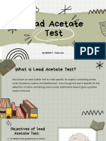 Lead Acetate Test GRP 7
