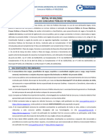 Edital Retificado - Concurso Público #001 - 2022