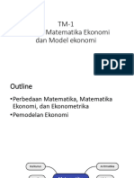 TM1. Konsep Matematika Ekonomi Dan Model Ekonomi