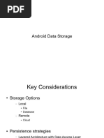 Android Data Storage