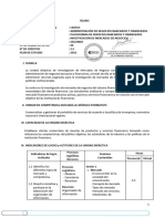 Sílabo - IIC - Investigación de Mercado de Negocios - M2016