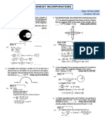 Pariksit Incorporations: Physics, STD: 12 Date: 09-Dec-2023 Topic-MEC Duration: 90 Min