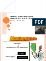 Slide 3 - Manusia SBG Makhluk Individu Sosial