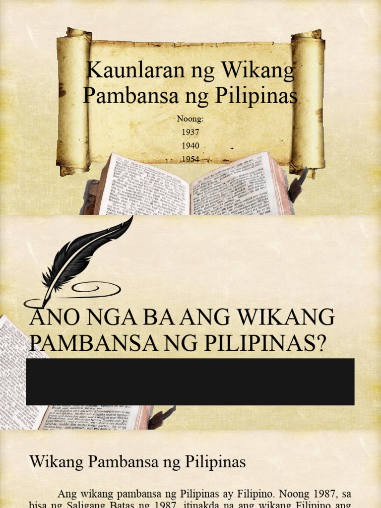 Kaunlaran NG Wikang Pambansa NG Pilipinas (Kompan) | PDF