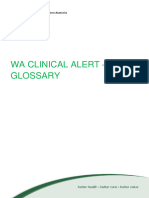 Glossary WA Clinical Alert