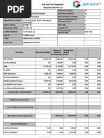 Sample F&F Settlement Letter Template | PDF | Employment | Salary