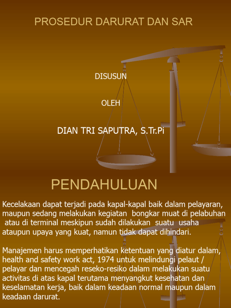 Prosedur Darurat Dan Sar | PDF