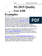 Quality Objectives ISO