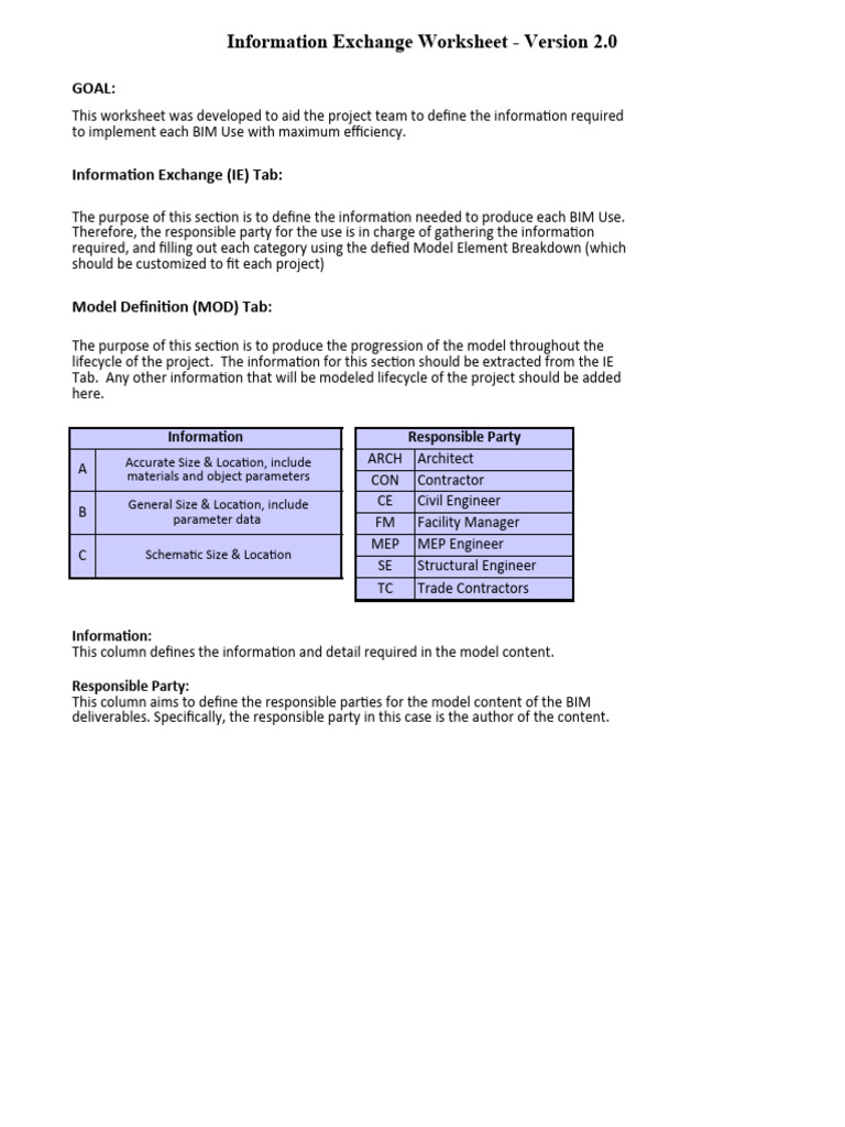 257531734 05 Information Exchange Worksheet V2 0 Excel Copy 2 PDF