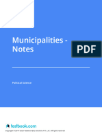 Municipalities - Notes