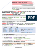 Cours Le Subjonctif Présent - 5ème