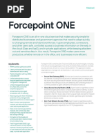 Forcepoint ONE Datasheet