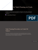 Procedure For Tank Cleaning On Crude Oil Tankers