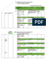 Saint Joseph High School of Talakag, Inc Filipino 8 Curriculum Map