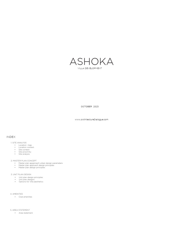 Ashoka Presentation PDF Urban Planning