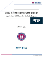 (JBNU) 2023 정부초청외국인 대학원 장학생 후보자 선발 안내 (ENG)