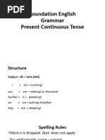 Present Continuous Slides