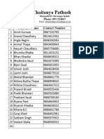 Student's Contact Detail Class 1 (A)