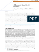 Determinants of Economic Growth in V4 Countries and Romania