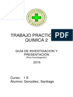 Trabajo Práctico Qumica 2 para Homologación Santiago M. González Expte. #762015