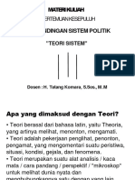 10 Perbandingan Sistem Politik - Teori Sistem