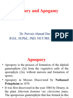Apospory and Apogamy
