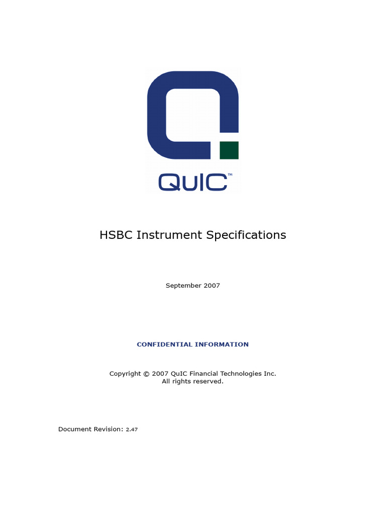 HSBC Instrument Specifications | PDF | Option (Finance) | Bonds (Finance)