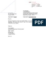 Letter and Shareholder - MCA Affidavit - Financials